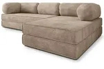 Masseno Ecksofa, Beige, Textil, 4-Sitzer, L-Form, 270x160 cm, Wohnzimmer, Sofas &