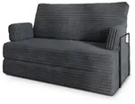 Masseno Bettsofa, Dunkelgrau, Textil, 2-Sitzer, 140x86x60 cm, Wohnzimmer, Sofas...