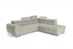 Fun M&ouml;bel Ecksofa, Beige, Textil, Ottomane rechts, 260x225 cm, Wohnzimmer, Sofas &