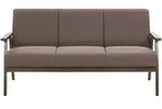 Beliani 3-Sitzer-Sofa, Braun, Textil, 158x80x80 cm, Wohnzimmer, Sofas & Couches,
