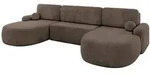 Altdecor Wohnlandschaft, Braun, Textil, 335x89x172 cm, Wohnzimmer, Sofas &...