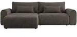 Mirjan24 Ecksofa, Braun, Kunststoff, L-Form, 245x145 cm, Wohnzimmer, Sofas & Couches,