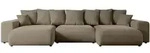 Altdecor Wohnlandschaft, Braun, Kunststoff, 6-Sitzer, 364x72x176 cm, Wohnzimmer,