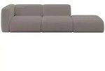 Altdecor Sofa, Dunkelbraun, Kunststoff, 3-Sitzer, L-Form, 296x70x89 cm, Wohnzimmer,