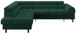 Altdecor Ecksofa, Gr&uuml;n, Kunststoff, 6-Sitzer, 272x203 cm, Wohnzimmer, Sofas &