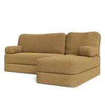 Masseno Ecksofa, Gelb, Textil, 3-Sitzer, L-Form, 200x120 cm, Wohnzimmer, Sofas &