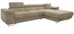 Mirjan24 Ecksofa, Sand, Textil, 5-Sitzer, rechts montierbar,Rechteckig, 280x170...