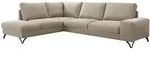 Mirjan24 Ecksofa, Beige, Metall, 5-Sitzer, L-Form,L-Form, 285x214 cm,...