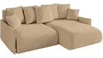 Altdecor Ecksofa, Beige, Kunststoff, 4-Sitzer, 216x177 cm, Wohnzimmer, Sofas &