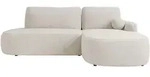 Mirjan24 Ecksofa, Creme, Kunststoff, 5-Sitzer, Ottomane rechts,L-Form, 274x174...