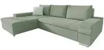Mirjan24 Ecksofa, Mintgr&uuml;n, Textil, 5-Sitzer, L-Form,L-Form, 274x182 cm,...