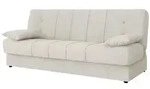 Mirjan24 Schlafsofa, Creme, Kunststoff, Kiefer, 3-Sitzer, Rechteckig, 194x88x90 cm,