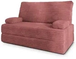 Masseno Bettsofa, Rosa, Textil, 2-Sitzer, 140x86x60 cm, Wohnzimmer, Sofas &...