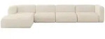 Altdecor Ecksofa, Greige, Kunststoff, 5-Sitzer, 409x179 cm, Wohnzimmer, Sofas &