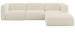 Altdecor Ecksofa, Kaschmir, Kunststoff, 4-Sitzer, 318x179 cm, Wohnzimmer, Sofas &