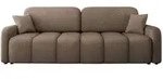 Mirjan24 Schlafsofa, Braun, Kunststoff, 3-Sitzer, Rechteckig, 236x90x114 cm,