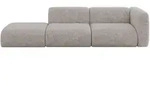 Altdecor Sofa, Hellgrau, Kunststoff, 3-Sitzer, L-Form, 296x70x89 cm, Wohnzimmer,