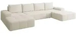 Mirjan24 Wohnlandschaft, Sand, Kunststoff, 6-Sitzer, Rechteckig, 344x78x173 cm,