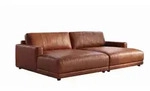 Kawola Big, Braun, Kunststoff, Nachbildung, 3-Sitzer, F&uuml;llung: Schaumstoff,
