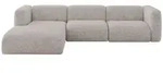 Altdecor Ecksofa, Hellgrau, Kunststoff, 4-Sitzer, 318x179 cm, Wohnzimmer, Sofas &