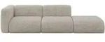 Altdecor Sofa, Beige, Kunststoff, 3-Sitzer, L-Form, 296x70x89 cm, Wohnzimmer, Sofas &