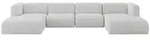 Altdecor Wohnlandschaft, Grau, Kunststoff, 5-Sitzer, 408x70x179 cm, Wohnzimmer, Sofas