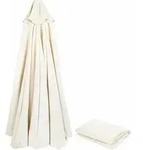 Sonnenschirm, Beige, Textil, 98x98 cm, Sonnenschutz & Sichtschutz, Sonnenschirme