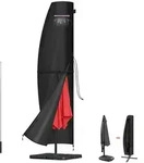 Ampelschirm, Schwarz, Textil, 40x220x220 cm, Sonnenschutz & Sichtschutz,