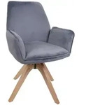 MCW Esszimmerstuhl, Dunkelgrau, Textil, 60x87x60 cm, Esszimmer, St&uuml;hle,