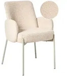 Beliani Esszimmerstuhl, Beige, Textil, 56x86x57 cm, Esszimmer, St&uuml;hle,