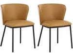 Beliani Esszimmerstuhl, Braun, Kunststoff, 53x75x56 cm, Wohnzimmer, Sessel