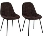 CLP Stuhl, Braun, Metall, 46x82x52 cm, Esszimmer, St&uuml;hle, Esszimmerst&uuml;hle,