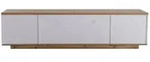 Okwish Tv-Schrank, Wei&szlig;, Holzwerkstoff, 180x46x38 cm, Wohnzimmer, Wohnw&auml;nde,