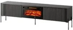 Mirjan24 Tv-Lowboard, Schwarz, Metall, Rechteckig, 190x55x40 cm, Wohnzimmer,