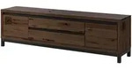 Massivmoebel24 Tv-Board, Braun, Holz, Echtholz,Kernbuche, 2 Schubladen,...