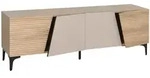 MCW Tv-Rack, Eiche Wotan, Holz, 160x55x42 cm, Wohnzimmer, TV M&ouml;bel, TV-Racks