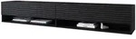 P & B Lowboard A180, Schwarz, Kunststoff, 2 F&auml;cher, 180x30x32 cm, stehend,...