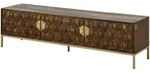 Massivmoebel24 Tv-Board, Braun, Holz, Echtholz,Mangoholz, 2 F&auml;cher, Rechteckig,