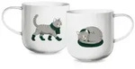ASA Becher coppa xmas, Schwarz, Wei&szlig;, Hellgrau, Keramik, 400 ml, 9.5 cm,...