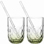 Leonardo Teegl&auml;serset Gocce, Gr&uuml;n, Glas, 4-teilig, 7.9x11.9x7.9 cm, Kaffee & Tee,