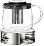 Ritzenhoff Breker Teekanne, Schwarz, Transparent, Metall, Glas, Kaffee & Tee, Kannen,