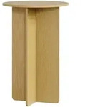 Beistelltisch, Eiche, Holzwerkstoff, Rund, 40x60x40 cm, Wohnzimmer,...