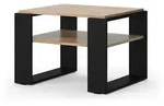Vicco Couchtisch, Eiche, Holzwerkstoff, 2 F&auml;cher, Rechteckig,Rechteckig,