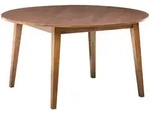 Beliani Esstisch, Dunkelbraun, Holzwerkstoff, 4-Sitzer, Rund, 140x75x140 cm,