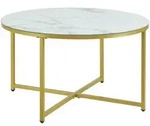 [en.casa] Couchtisch, Wei&szlig;, Holzwerkstoff, 80x45x80 cm, Wohnzimmer,
