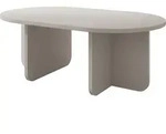 Mirjan24 Couchtisch, Sand, Holzwerkstoff, Rechteckig,Oval, 110x42x65 cm, Wohnzimmer,