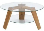 MCW Couchtisch, Braun, Holz, Asteiche, 75x40x75 cm, Wohnzimmer,...
