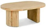 Idimex Couchtisch, Natur, Holz, Mode, Oval, 120x46x74 cm, Wohnzimmer,