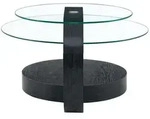 Okwish Couchtisch, Transparent, Holzwerkstoff, 70x44x70 cm, Wohnzimmer,