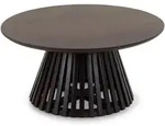 Idimex Couchtisch, Dunkelbraun, Holz, Mode, Rund, 90x45x90 cm, Wohnzimmer,